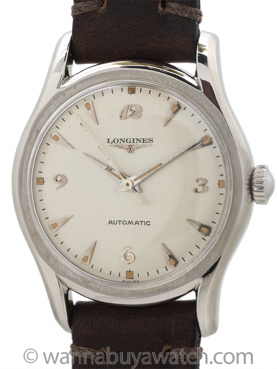 Longines Automatic Stainless Steel circa 1958