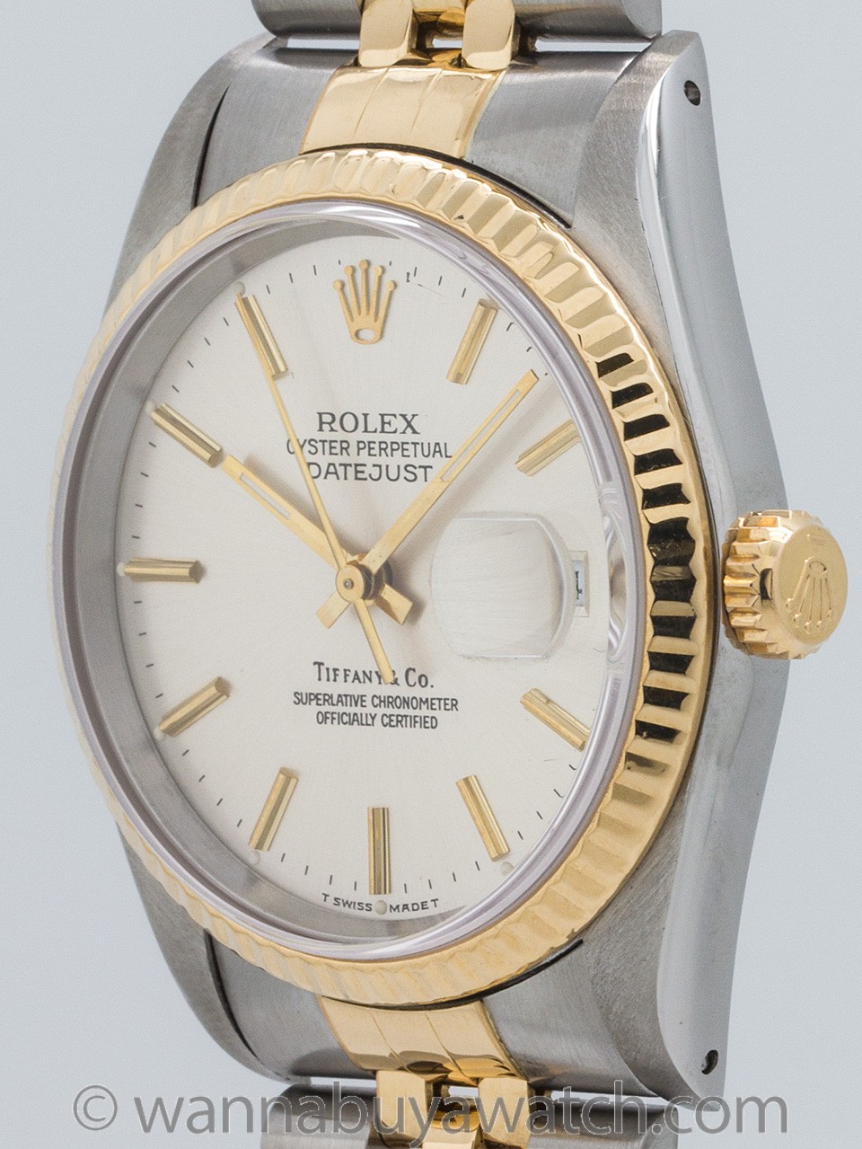 Rolex Datejust Tiffany & Co ref 16233 SS/18K circa 1990