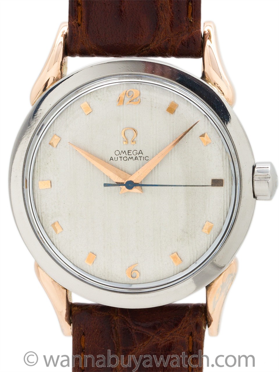 Omega Automatic ref# 2597-1 Steel & Rose Gold circa 1947