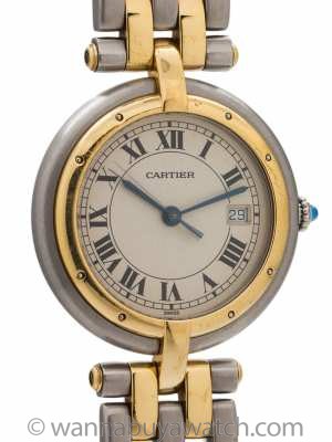 Cartier Man's Vendome Panther SS/18K YG circa 2000's