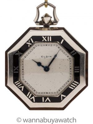 Elgin Pocket Watch Art Deco circa 1930’s