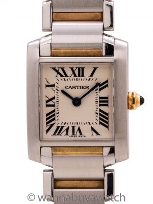 Cartier Lady’s Tank Francaise SS/18K circa 2000s Warranty Papers
