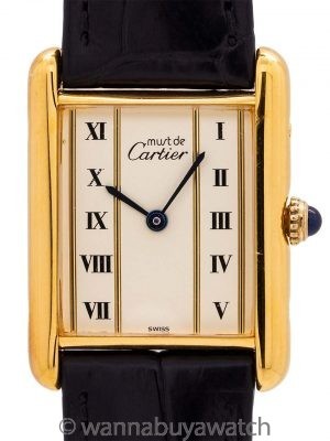 Cartier Tank Louis Man’s Vermeil Quartz circa 1990’s