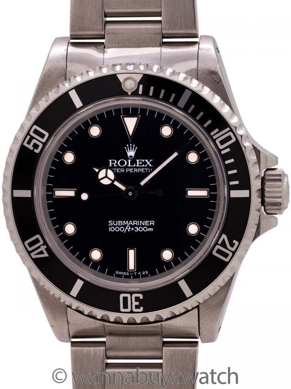Rolex Submariner ref 14060 Tritium Dial circa 1995