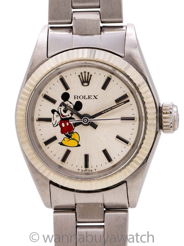 Lady’s Rolex Oyster Perpetual “Mickey Mouse” ref 6619 circa 1969