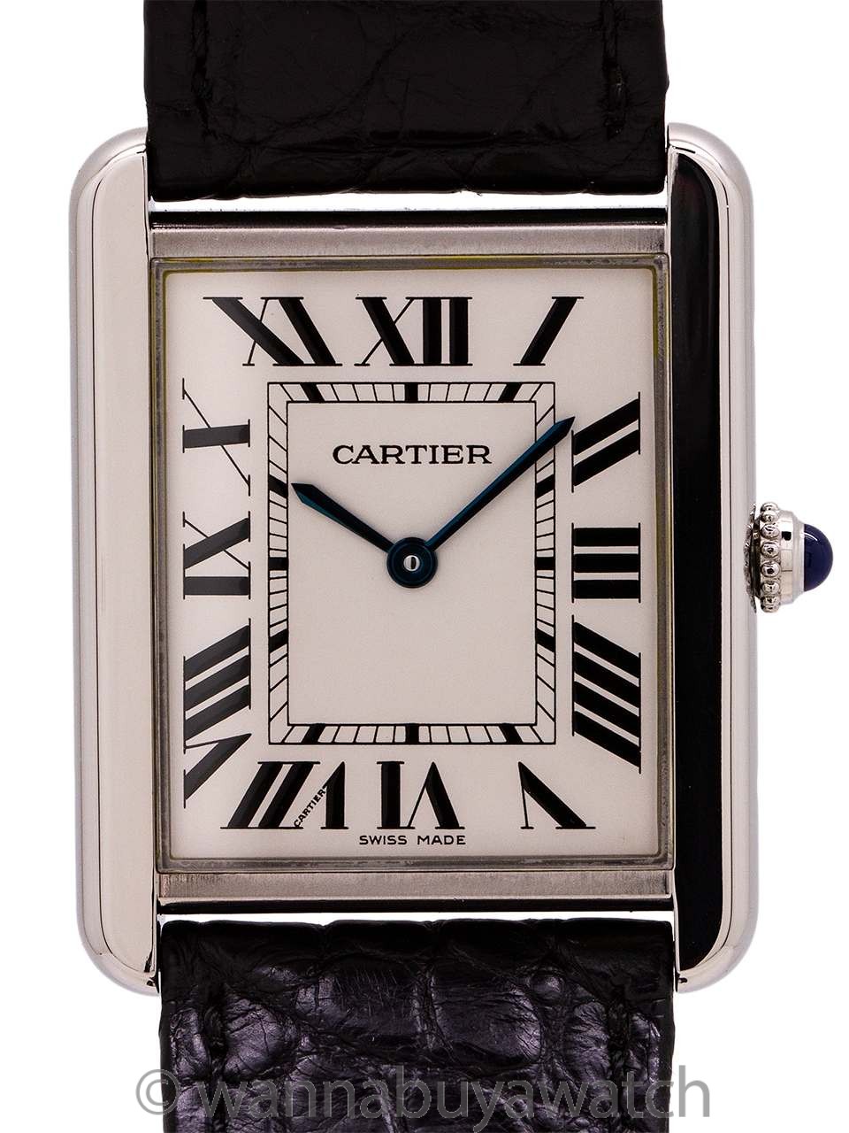 Cartier Man's Tank Solo Stainless Steel ref 3169