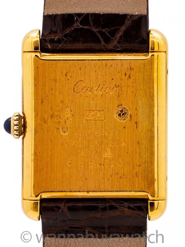 Cartier Lady’s Tank Louis Burgundy Dial circa 1980’s