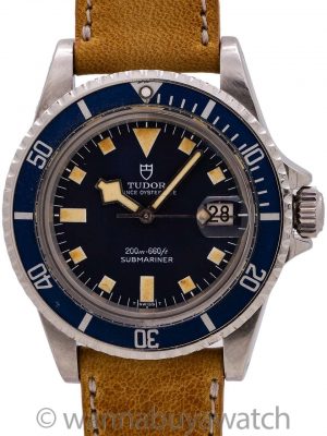 Tudor Blue “Snowflake” Submariner w/ Date ref# 94110 circa 1978
