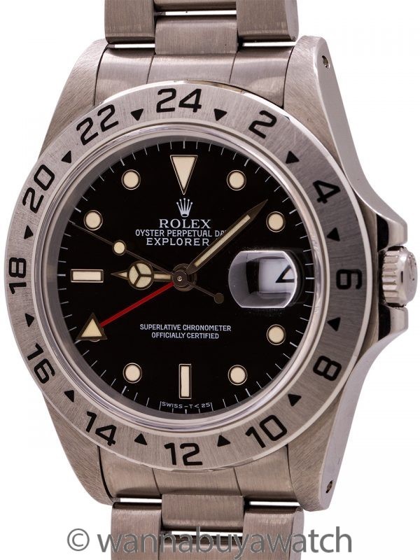 Rolex Explorer II ref 16570 Black Tritium Dial circa 1995