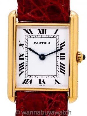 Cartier Man’s Tank Louis 18K Gold circa 1990’s