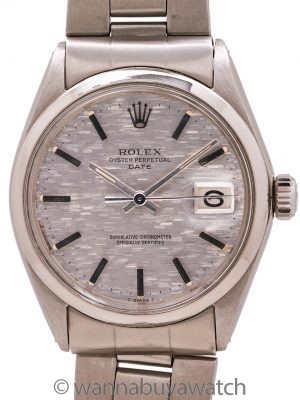 Rolex Oyster Perpetual Date ref 1500 “Mosaic” Dial circa 1970