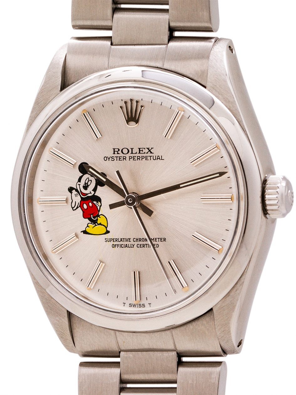 rolex datejust mickey mouse