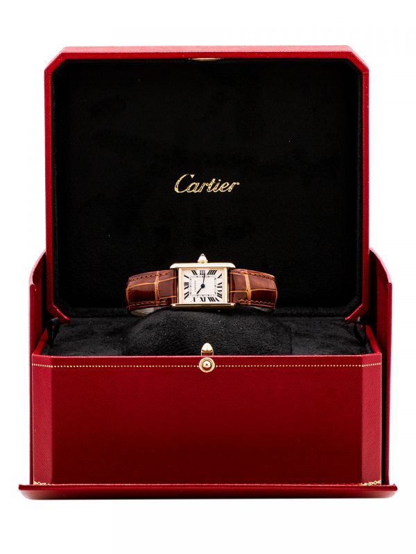 Cartier Lady’s 18K Gold Tank Louis ref 2442 circa 2019 Box & Papers