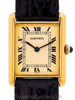 Cartier Tank Louis Man’s Vermeil Quartz circa 1990’s