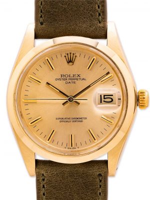 Rolex Oyster Perpetual Date ref 1500 14K YG circa 1974