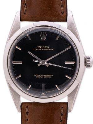 Rolex Oyster Perpetual ref 1018 Black Gilt Dial circa 1967