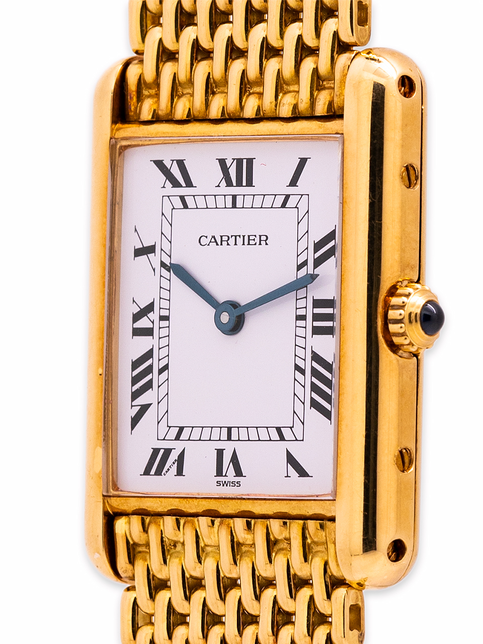 1990s Cartier Tank Louis In 18k Yellow Gold