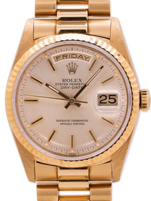 Rolex 18K YG ref 18238 Day Date circa 1989