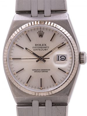 Rolex Datejust ref 17014 SS & 18K WG Oyster Quartz circa 1990