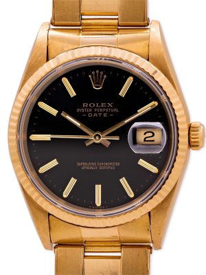 Rolex Oyster Perpetual Date ref 15238 18K YG circa 1980’s