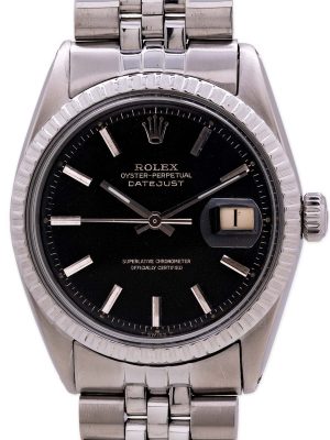 Rolex Datejust ref 1603 Black Gilt Dial circa 1967
