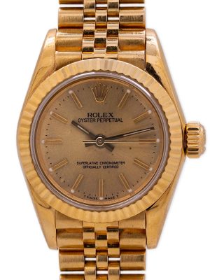 Rolex Oyster Perpetual 18K YG ref 67198 circa 1990