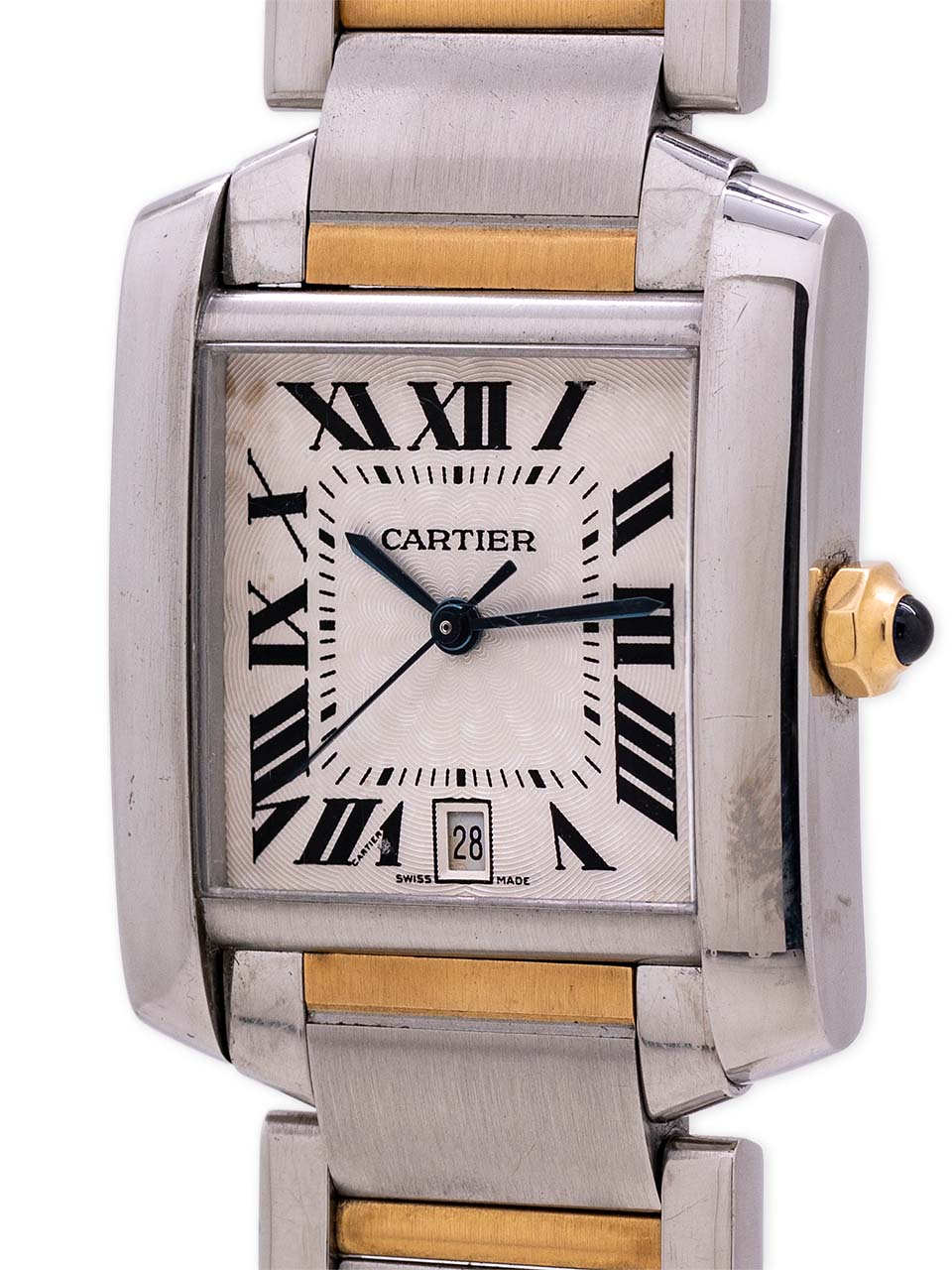 Cartier+Tank+Silver+Men%27s+Watch+-+2302 for sale online