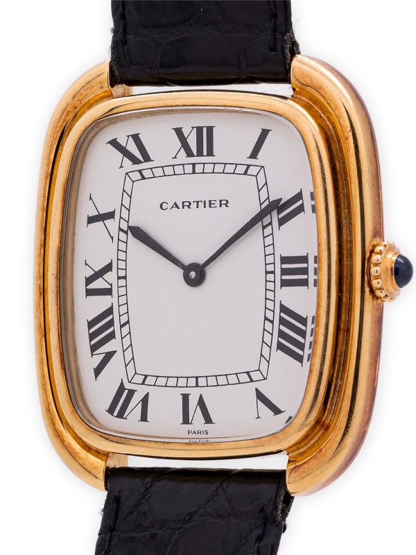 Cartier Gondole 18K Gold Oversized circa 1973 Rare and Fabulous!