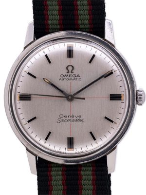 Omega Automatic Geneve Seamaster ref# 165.002 Red Crosshairs circa 1968