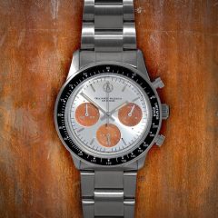 vrt patina project silver dial watch from true north