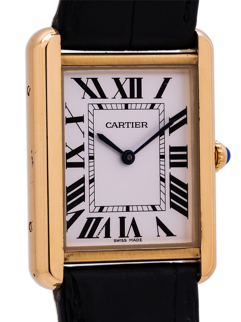 Cartier Tank Solo 27mm 3167 18K Yellow Gold Men's Watch